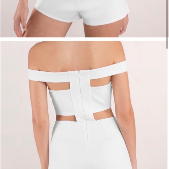 Tobi white cut out romper - Picture 2 of 4